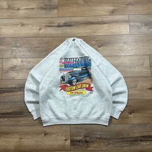 Vintage 1996 Fruit of the Loom Car Show Racing Crewneck Sweatshirt